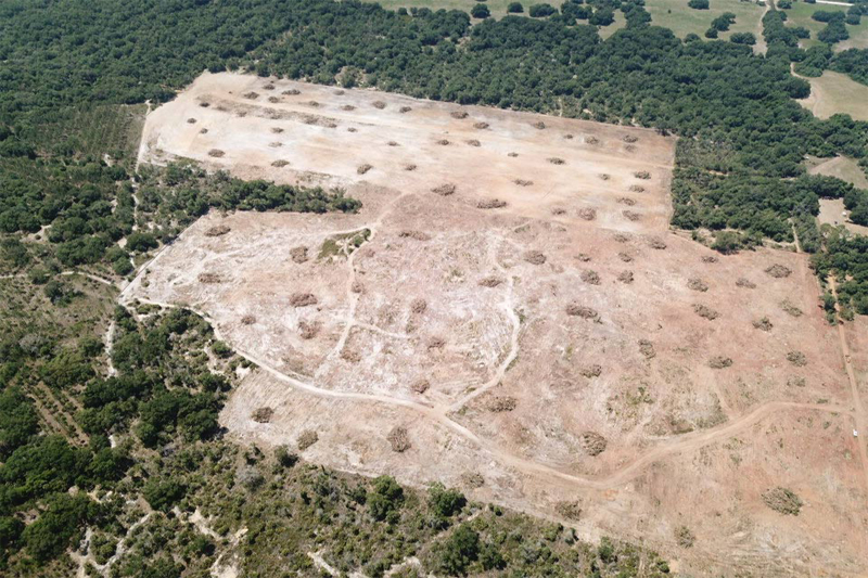 Arial view of a large scale residential sitework project completed by SMG, Inc.
